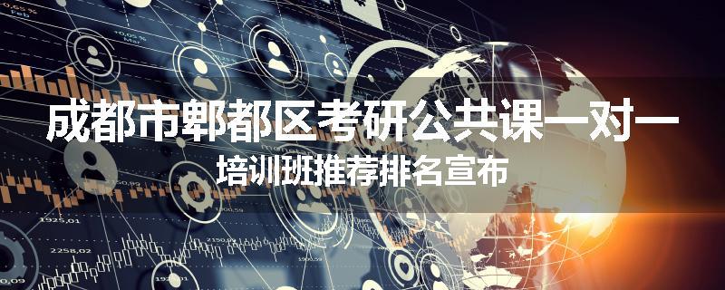 成都市郫都区考研公共课一对一培训班推荐排名宣布
