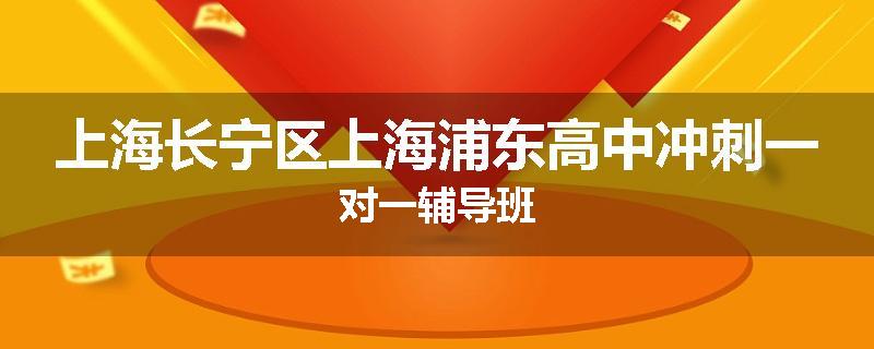 上海长宁区上海浦东高中冲刺一对一辅导班