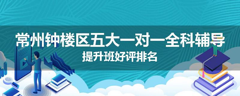 常州钟楼区五大一对一全科辅导提升班好评排名