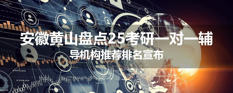 安徽黄山盘点25考研一对一辅导机构推荐排名宣布