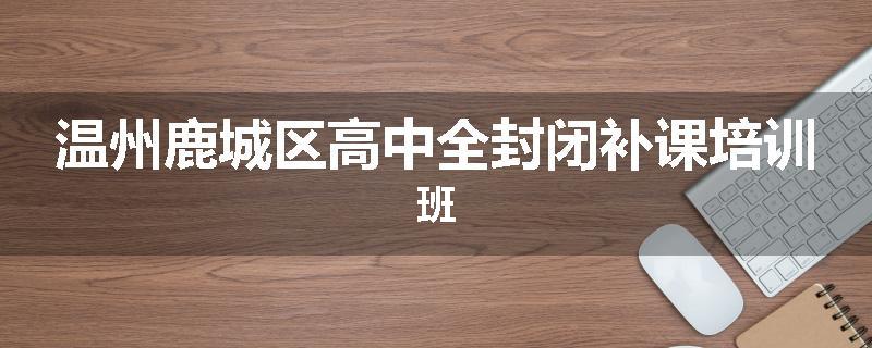 温州鹿城区高中全封闭补课培训班
