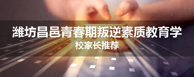 潍坊昌邑青春期叛逆素质教育学校家长推荐