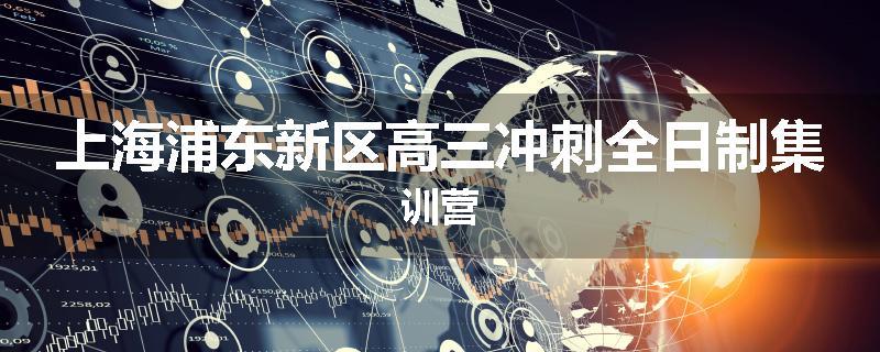 上海浦东新区高三冲刺全日制集训营
