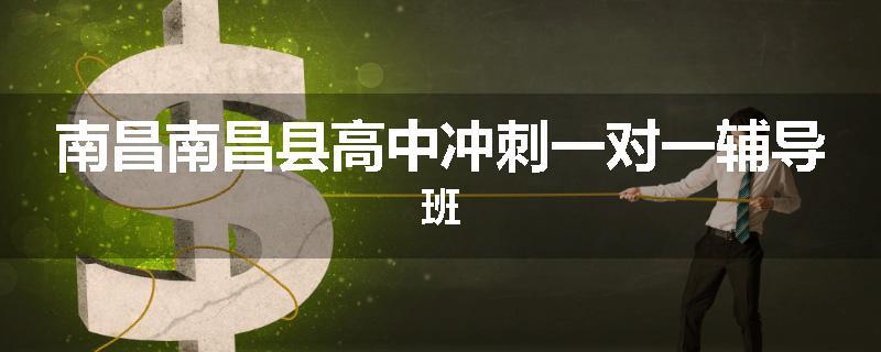 南昌南昌县高中冲刺一对一辅导班