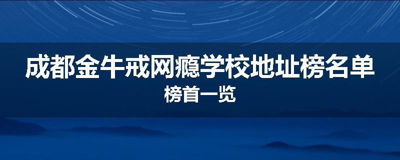成都金牛戒网瘾学校地址榜名单榜首一览