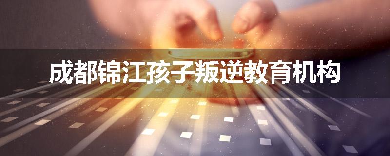 成都锦江孩子叛逆教育机构