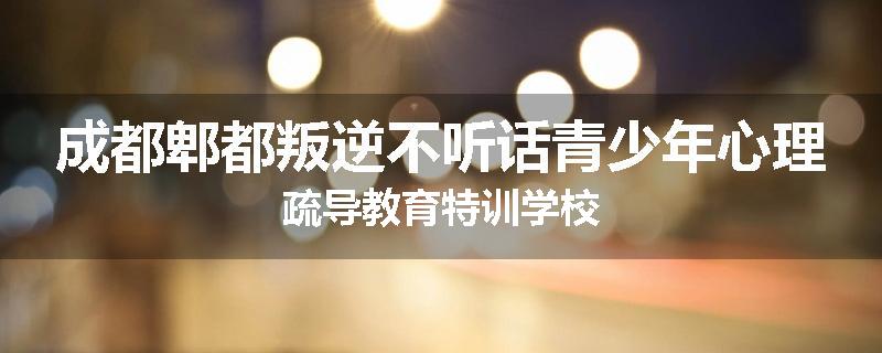 成都郫都叛逆不听话青少年心理疏导教育特训学校