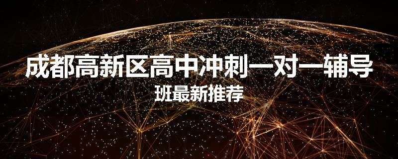 成都高新区高中冲刺一对一辅导班最新推荐