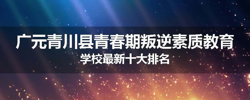 广元青川县青春期叛逆素质教育学校最新十大排名