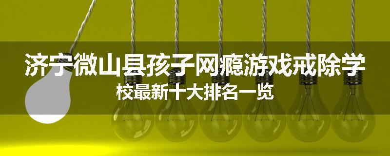 济宁微山县孩子网瘾游戏戒除学校最新十大排名一览
