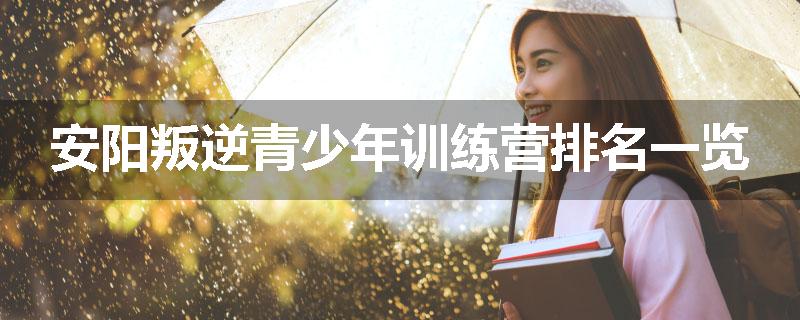 安阳叛逆青少年训练营排名一览