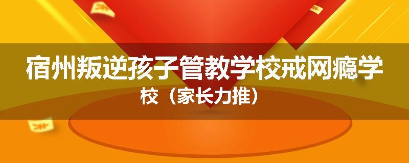 宿州叛逆孩子管教学校戒网瘾学校（家长力推）