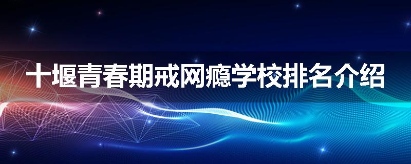 十堰青春期戒网瘾学校排名介绍