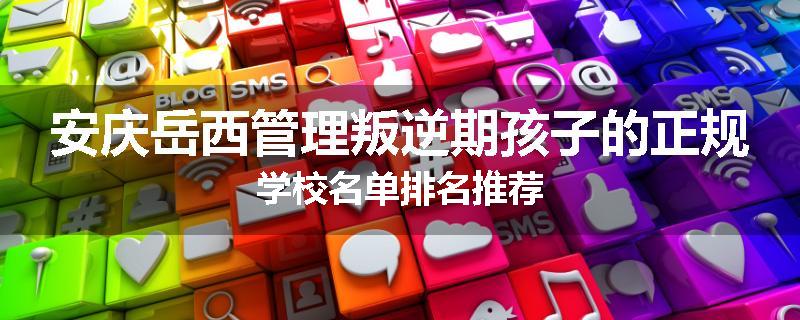 安庆岳西管理叛逆期孩子的正规学校名单排名推荐