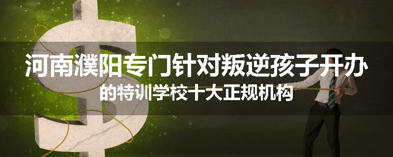 河南濮阳专门针对叛逆孩子开办的特训学校十大正规机构