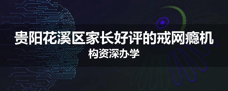 贵阳花溪区家长好评的戒网瘾机构资深办学