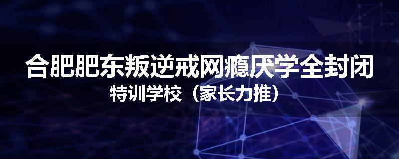 合肥肥东叛逆戒网瘾厌学全封闭特训学校（家长力推）