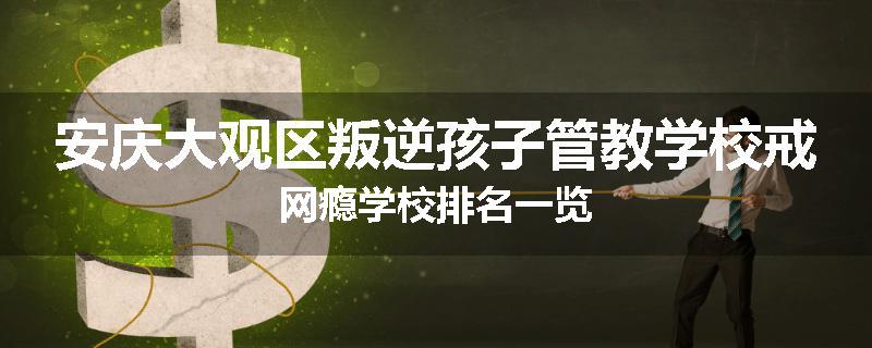 安庆大观区叛逆孩子管教学校戒网瘾学校排名一览