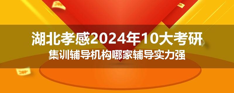 湖北孝感2024年10大考研集训辅导机构哪家辅导实力强