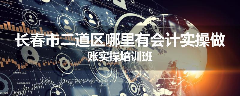 长春市二道区哪里有会计实操做账实操培训班