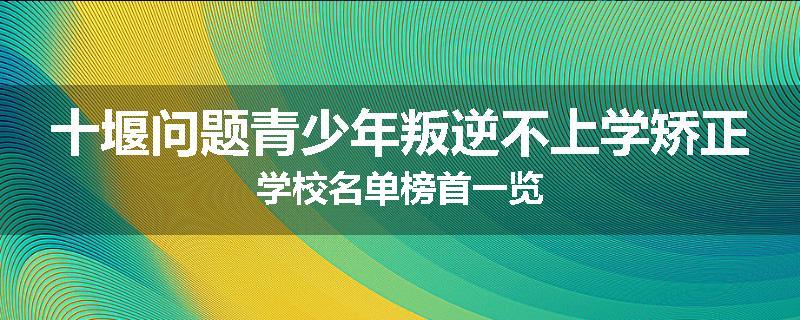 十堰问题青少年叛逆不上学矫正学校名单榜首一览