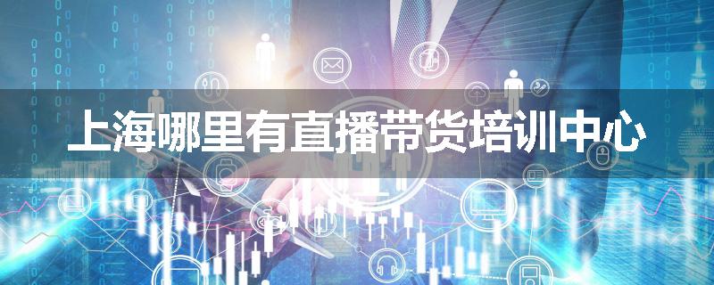 上海哪里有直播带货培训中心