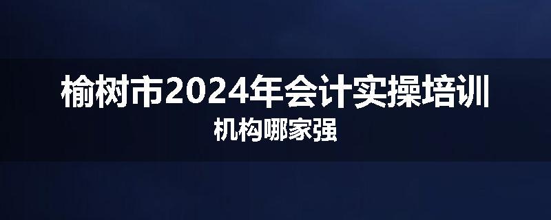 榆树市2024年会计实操培训机构哪家强