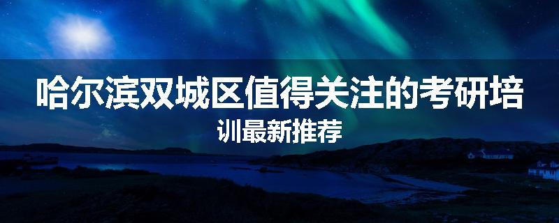 哈尔滨双城区值得关注的考研培训最新推荐