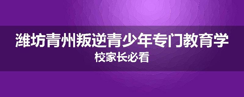 潍坊青州叛逆青少年专门教育学校家长必看