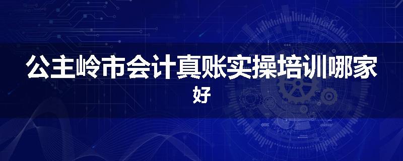 公主岭市会计真账实操培训哪家好