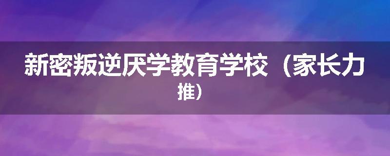 新密叛逆厌学教育学校（家长力推）