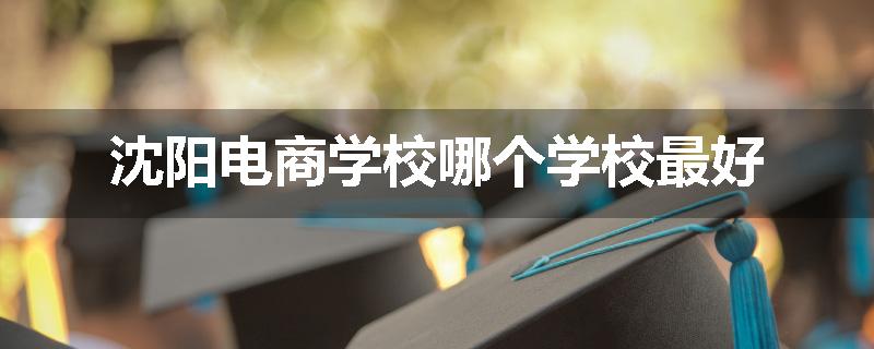沈阳电商学校哪个学校最好