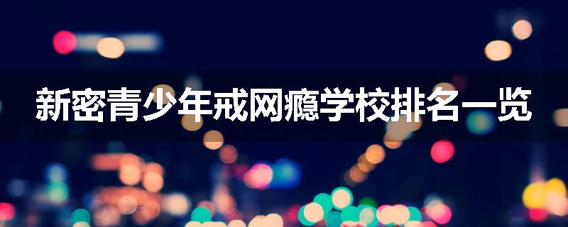 新密青少年戒网瘾学校排名一览