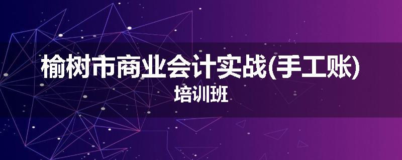 榆树市商业会计实战(手工账)培训班