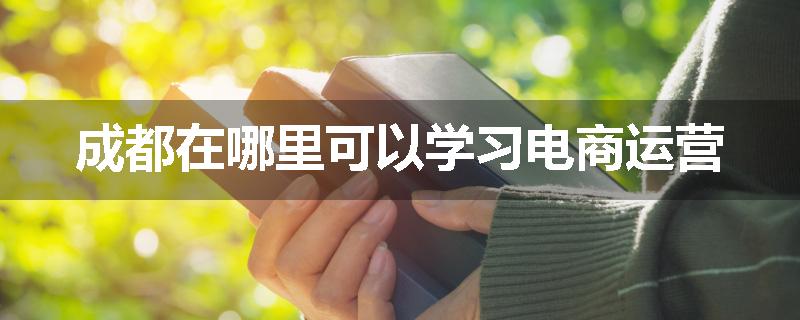 成都在哪里可以学习电商运营