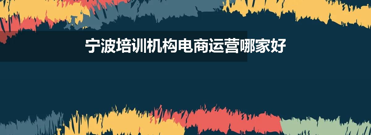 宁波培训机构电商运营哪家好