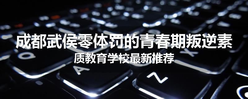 成都武侯零体罚的青春期叛逆素质教育学校最新推荐