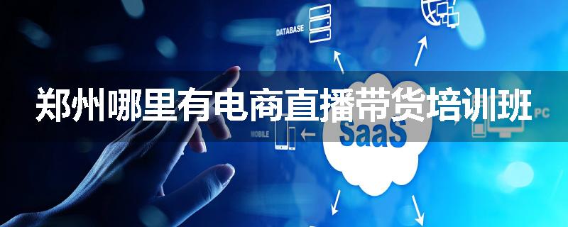 郑州哪里有电商直播带货培训班
