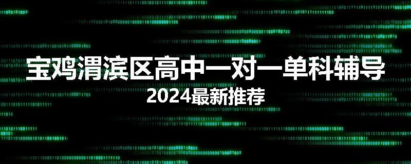 宝鸡渭滨区高中一对一单科辅导2024最新推荐