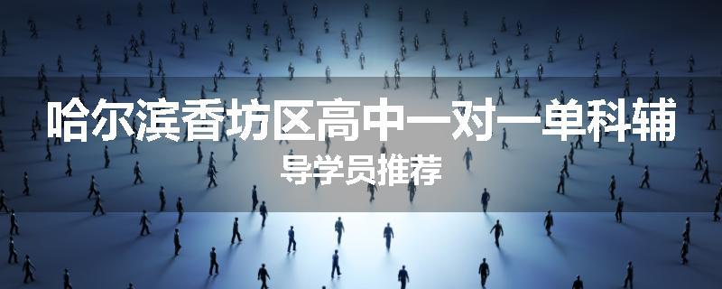 哈尔滨香坊区高中一对一单科辅导学员推荐