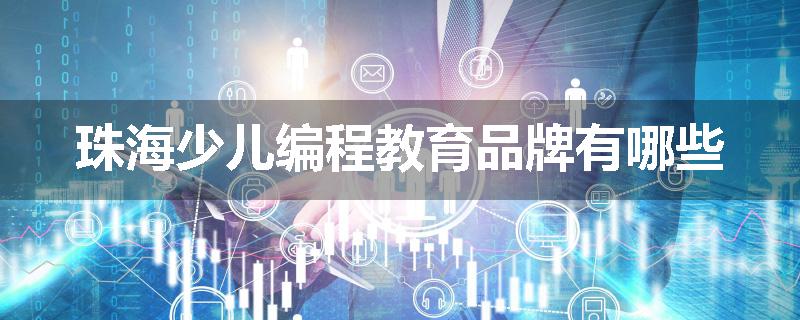 珠海少儿编程教育品牌有哪些