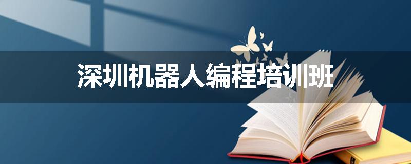 深圳机器人编程培训班