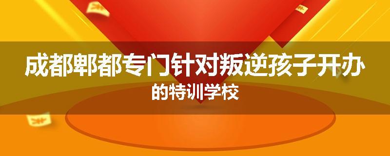 成都郫都专门针对叛逆孩子开办的特训学校