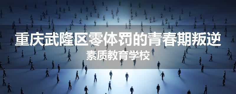 重庆武隆区零体罚的青春期叛逆素质教育学校