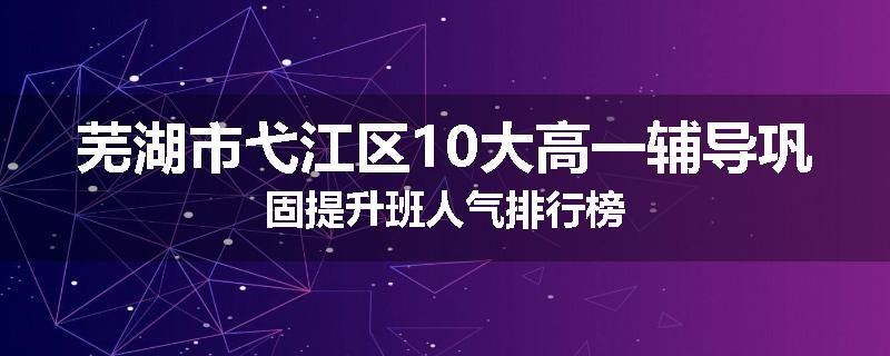 芜湖市弋江区10大高一辅导巩固提升班人气排行榜