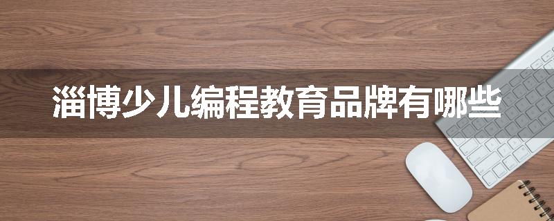 淄博少儿编程教育品牌有哪些
