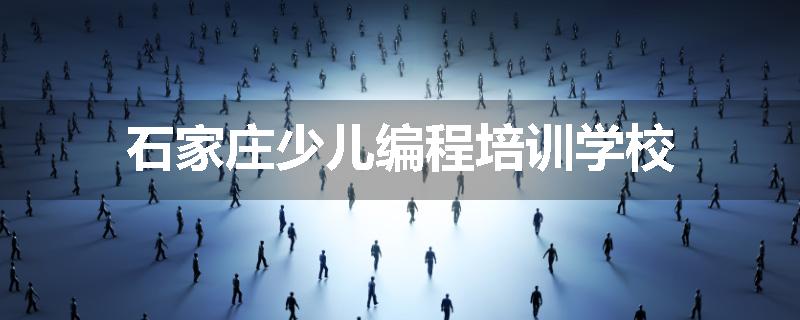 石家庄少儿编程培训学校
