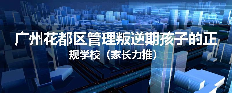 广州花都区管理叛逆期孩子的正规学校（家长力推）