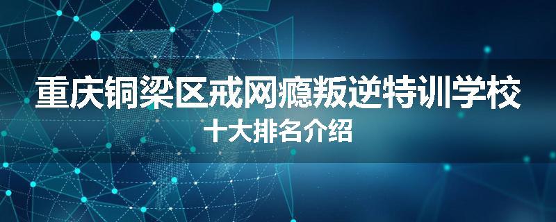 重庆铜梁区戒网瘾叛逆特训学校十大排名介绍