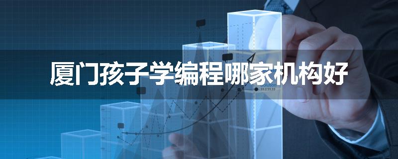 厦门孩子学编程哪家机构好